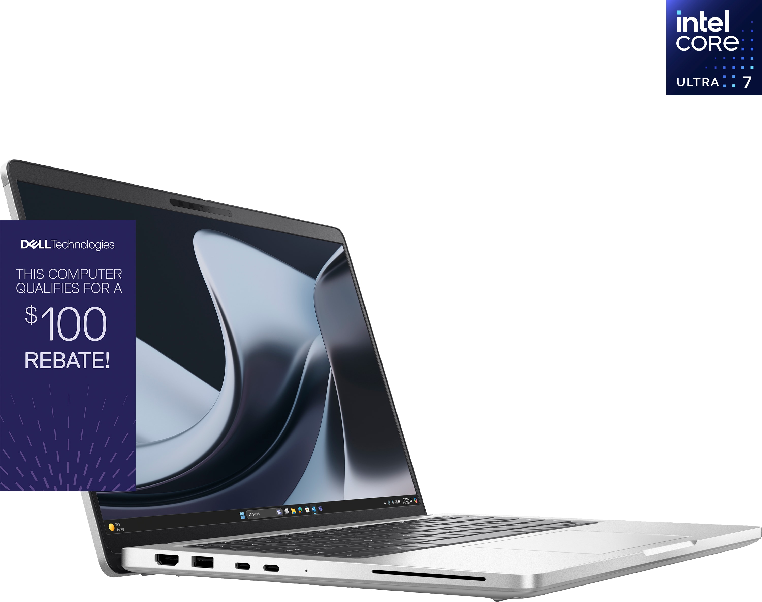 Dell Pro 14 Plus Non-Touch CU7-268V/32/512GB, Silver, 4 Year + Accidental Damage - ONLINE ONLY