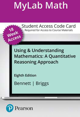 MyLab Math with Pearson eText Access Code for Using &amp; Understanding Mathematics