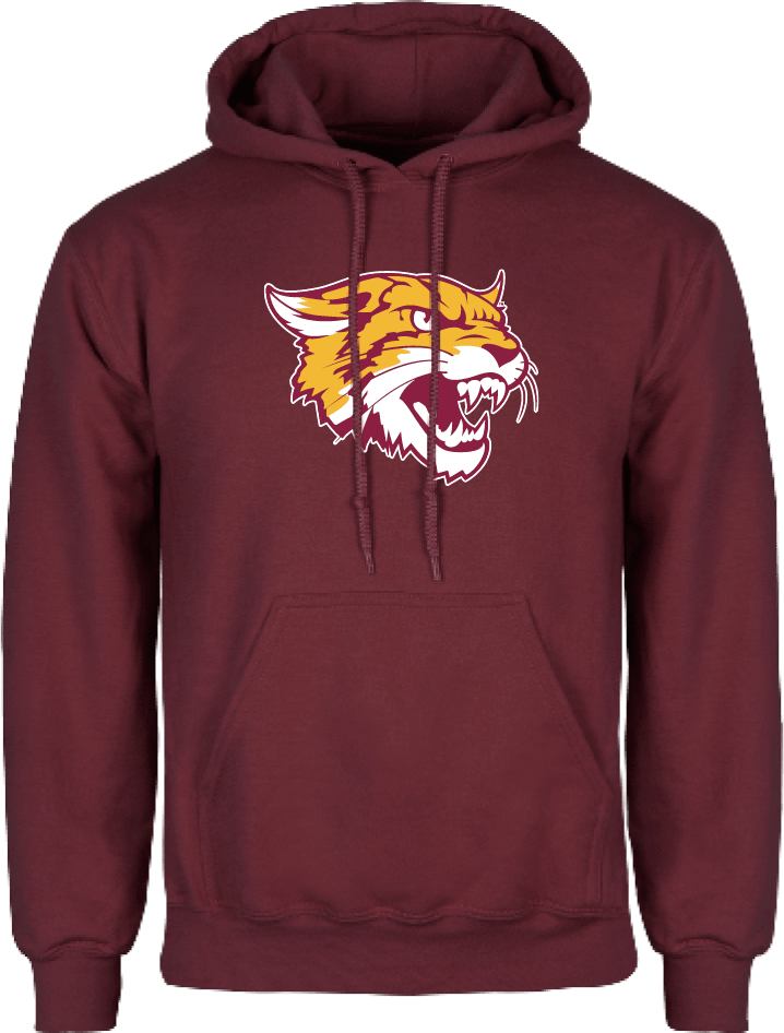 Bethune Cookman Fleece Hoodie Wildcat Head - ONLINE ONLY