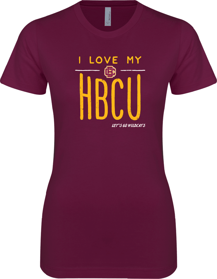 Bethune Cookman Next Level Ladies SoftStyle Junior Fitted Tee I LOVE MY HBCU - ONLINE ONLY