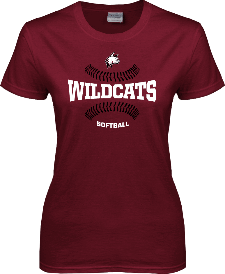 Bay Path Ladies T Shirt Softball Seams - ONLINE ONLY