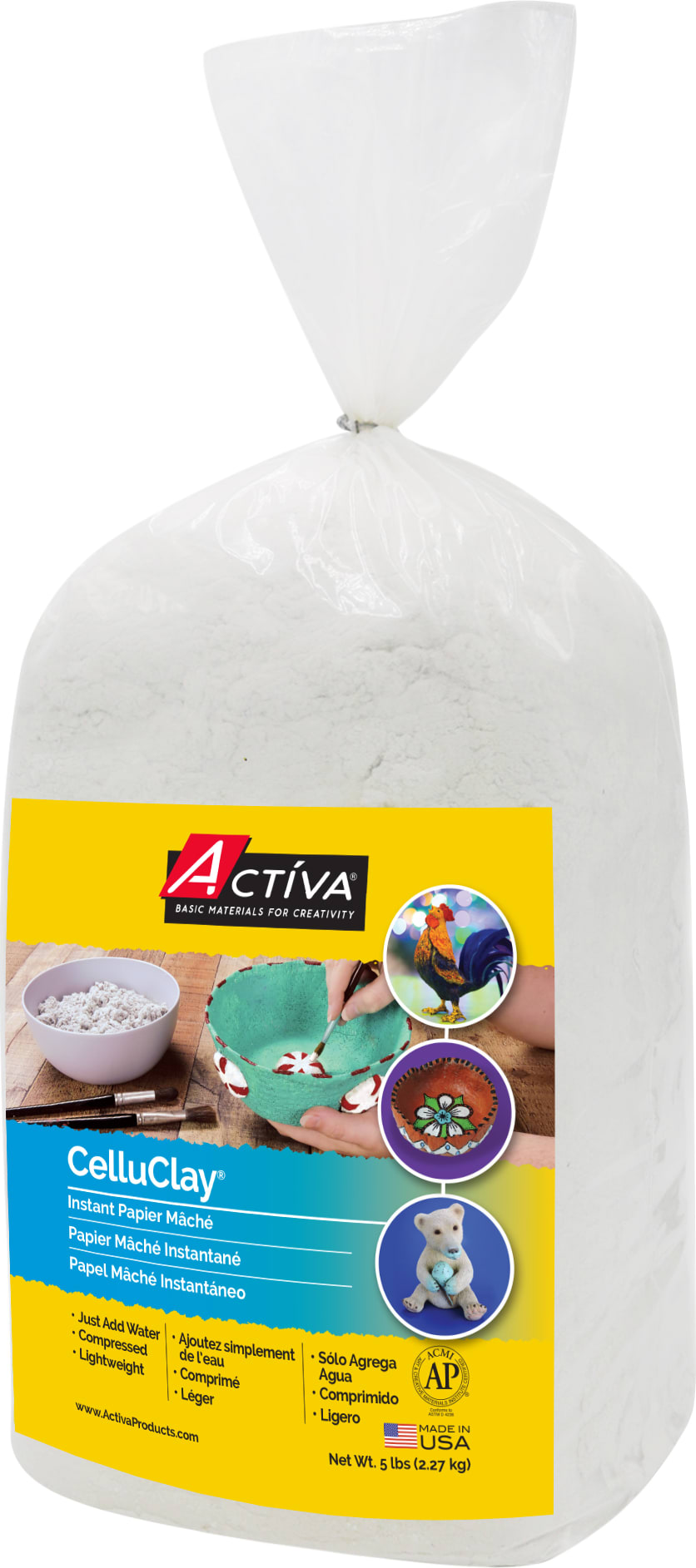 Celluclay Instant Papier Mache White Pack 5 Lb