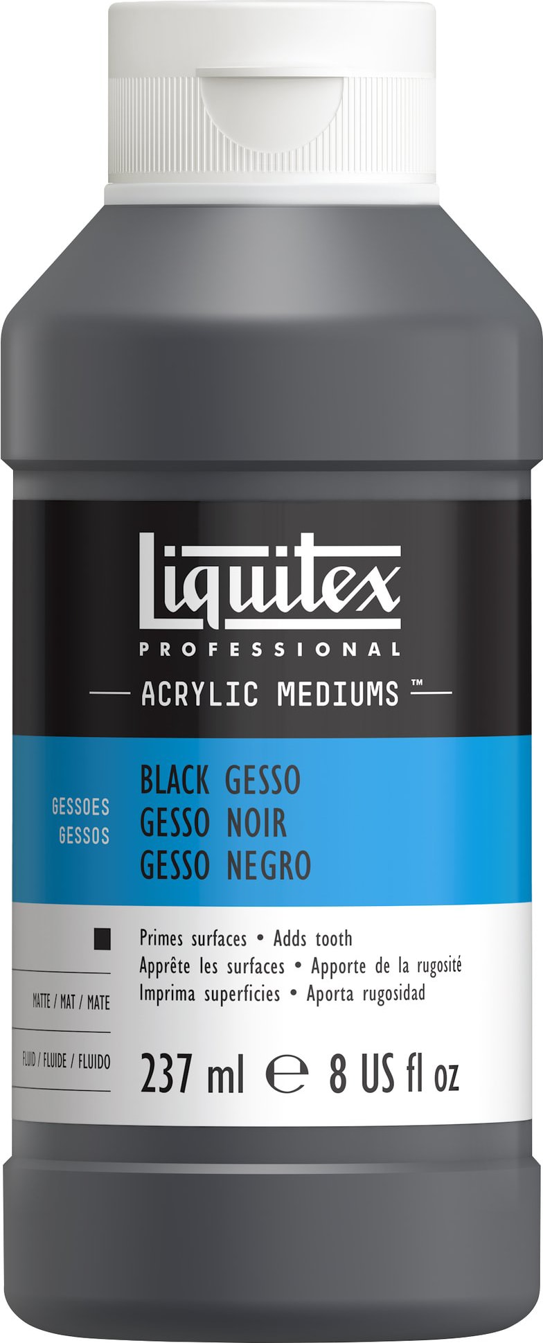 COLORED GESSO BLACK 8OZ