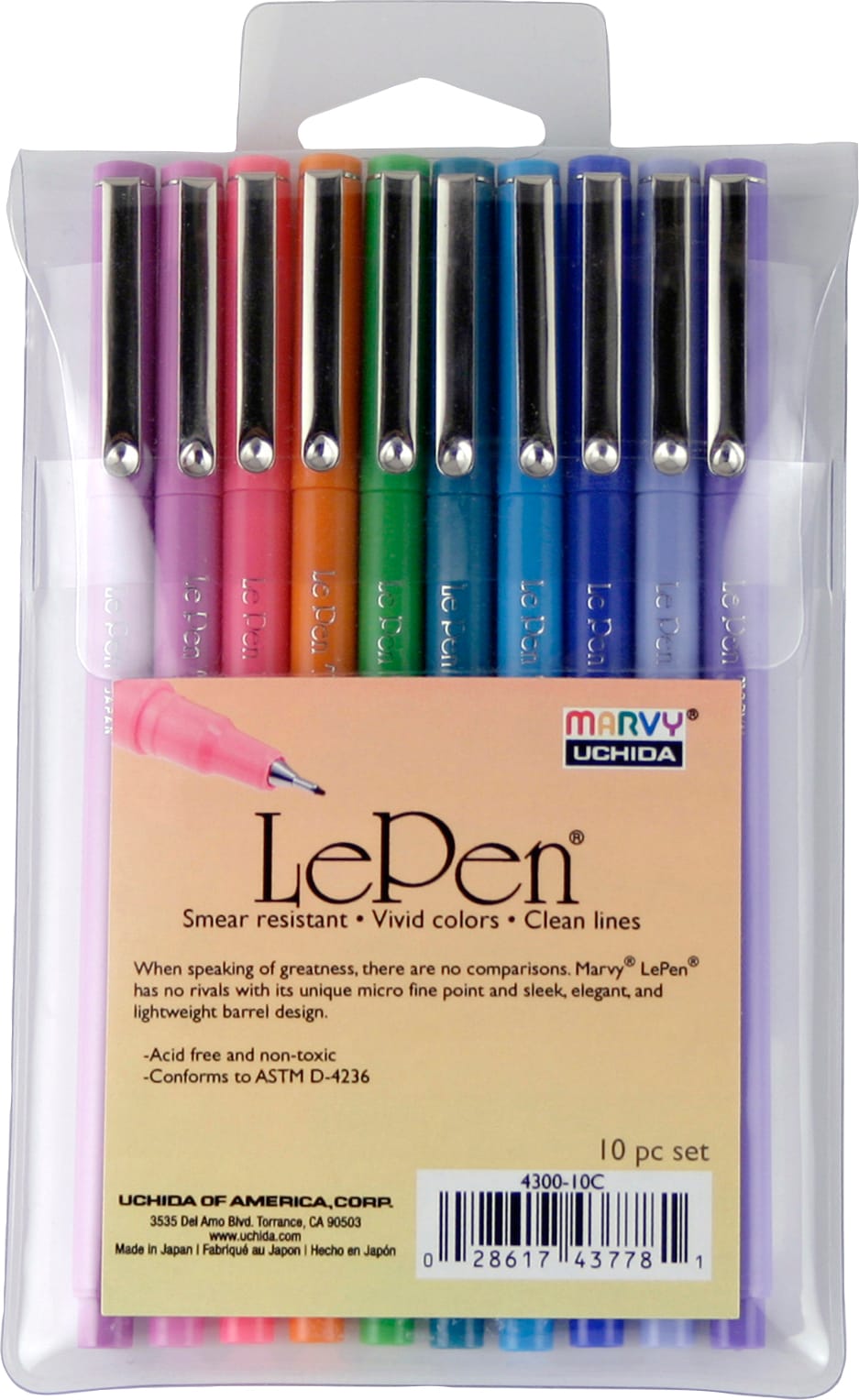 LEPEN MRKR ULTR FNE 10PK BRGHT