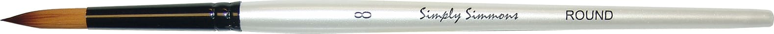 SIMPLY SIMMMONS BRUSH ROUND 8 SHORT HANDLE