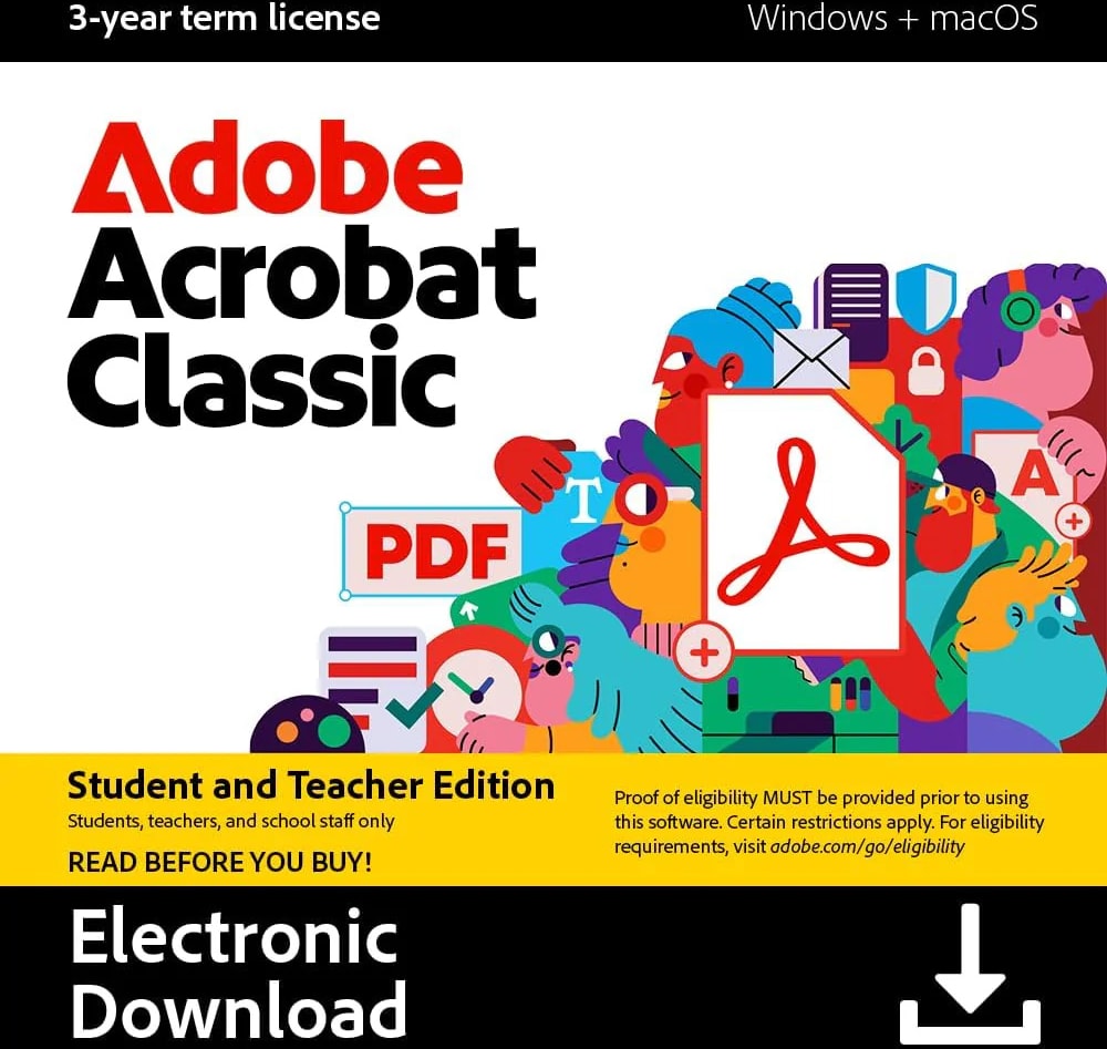 ADOBE ACROBAT CLASSIC S&T 3YR