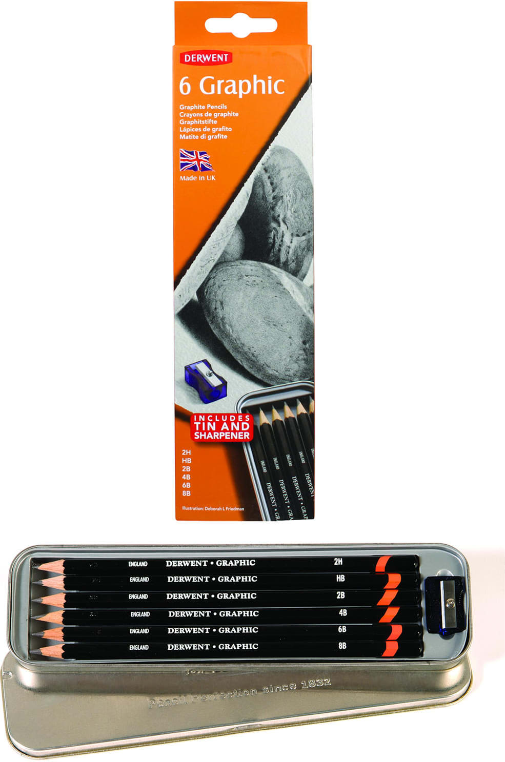 Derwent Graphic Tin 6 Ct