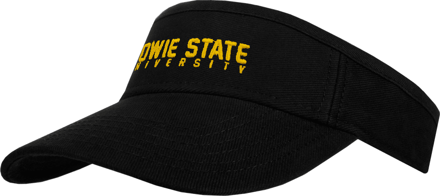 Bowie State Brushed Bull Denim Visor Bowie State University Stacked - ONLINE ONLY