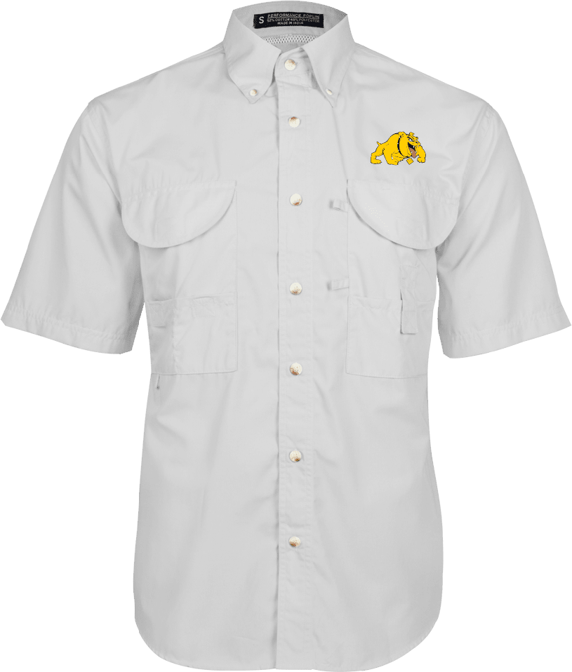 Bowie State Fishing Shirt Performance Short Sleeve Primary Mark - ONLINE ONLY