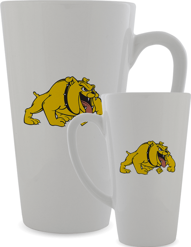Bowie State Full Color Latte Mug 12oz Primary Mark - ONLINE ONLY