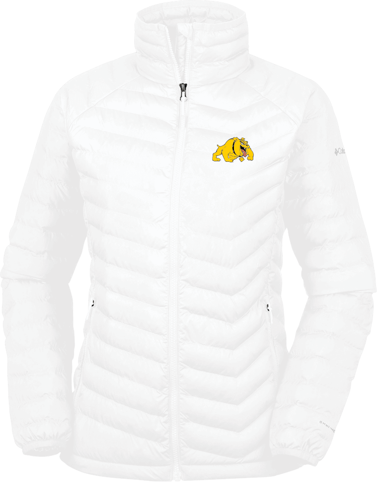 Bowie State Columbia Womens Powder Lite Jacket Primary Mark - ONLINE ONLY
