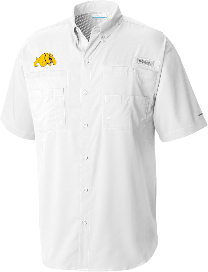 Bowie State Columbia Tamiami Performance Short Sleeve Shirt Primary Mark - ONLINE ONLY