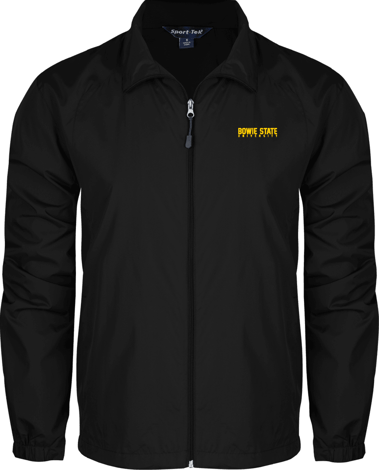 Bowie State Full Zip Wind Jacket Bowie State University Stacked - ONLINE ONLY