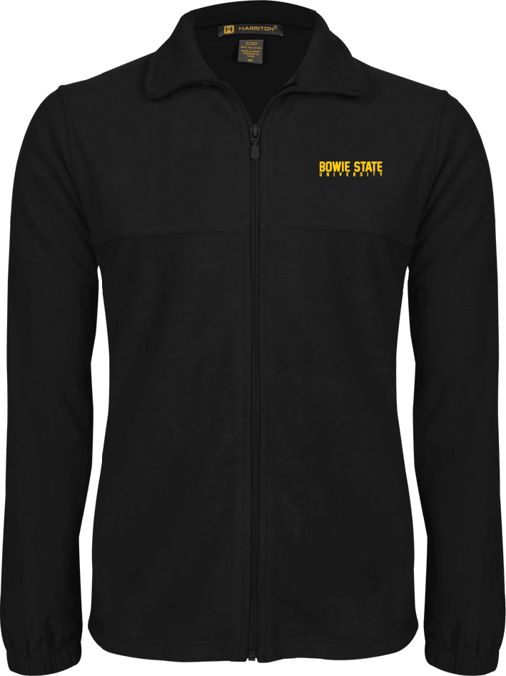 Bowie State Fleece Full Zip Jacket Bowie State University Stacked - ONLINE ONLY