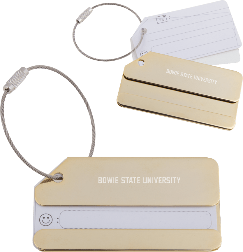 Bowie State Luggage Tag Bowie State University Flat - ONLINE ONLY