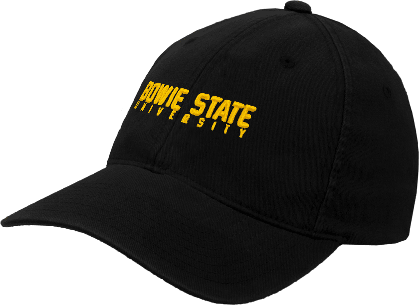 Bowie State Flexfit Structured Low Profile Hat Bowie State University Stacked - ONLINE ONLY