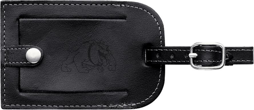 Bowie State Millennium Leather Luggage Tag Primary Mark - ONLINE ONLY