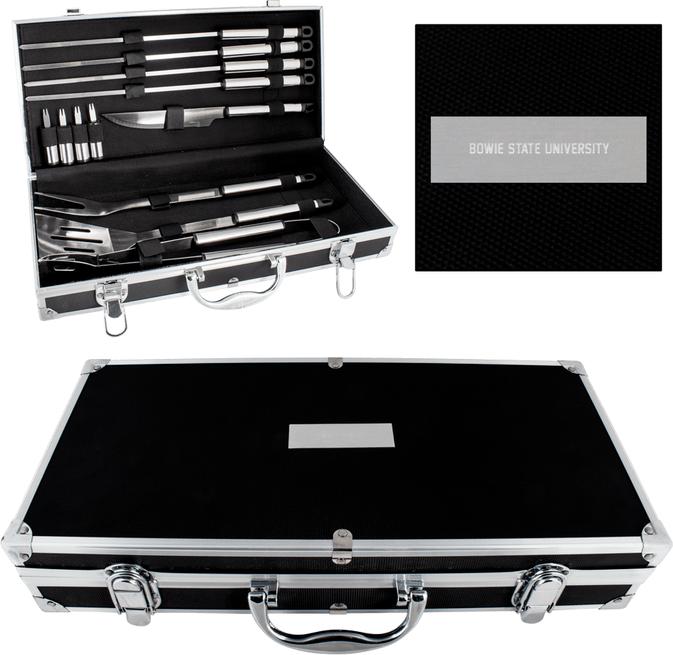 Bowie State Grill Master Set Bowie State University Flat - ONLINE ONLY