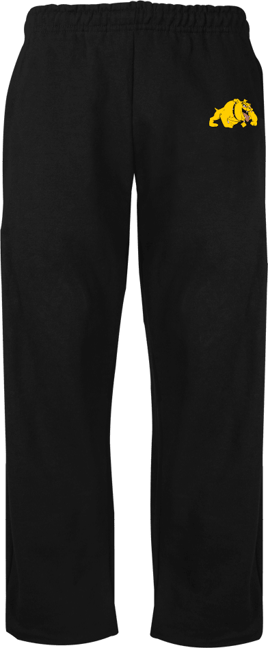 Bowie State Fleece Open Bottom Pant Primary Mark - ONLINE ONLY