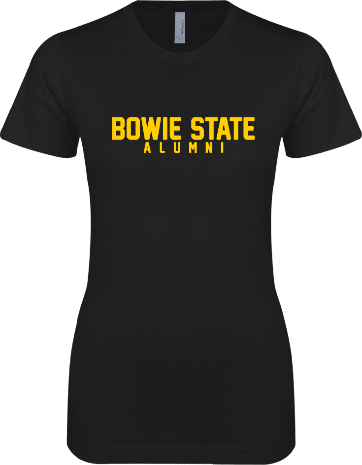 Bowie State Next Level Ladies SoftStyle Junior Fitted Tee Alumni - ONLINE ONLY