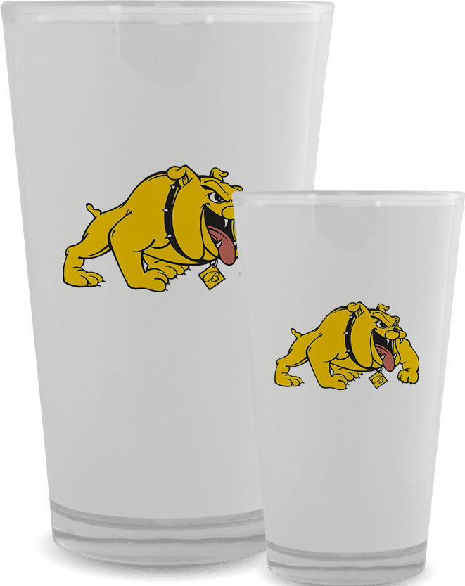 Bowie State Full Color Glass 17oz Primary Mark - ONLINE ONLY
