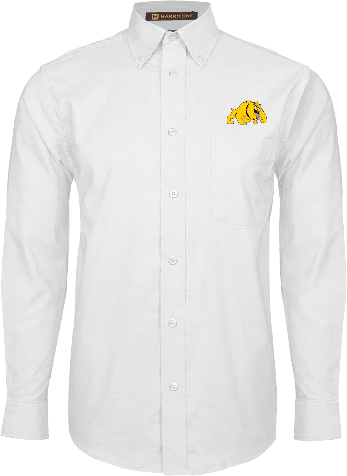 Bowie State Oxford Long Sleeve Shirt Primary Mark - ONLINE ONLY