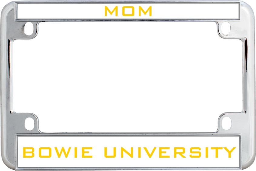 Bowie State Metal Motorcycle License Plate Frame in Mom - ONLINE ONLY