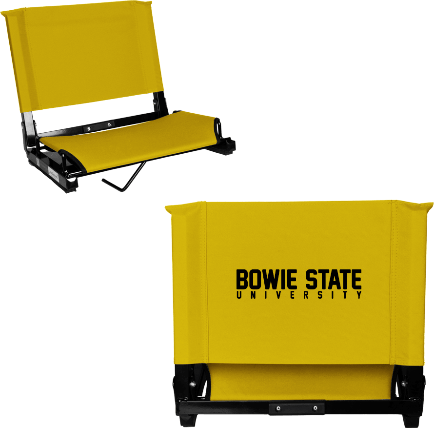 Bowie State Stadium Chair Bowie State University Stacked - ONLINE ONLY