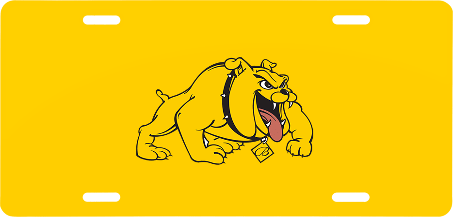 Bowie State License Plate Primary Mark - ONLINE ONLY