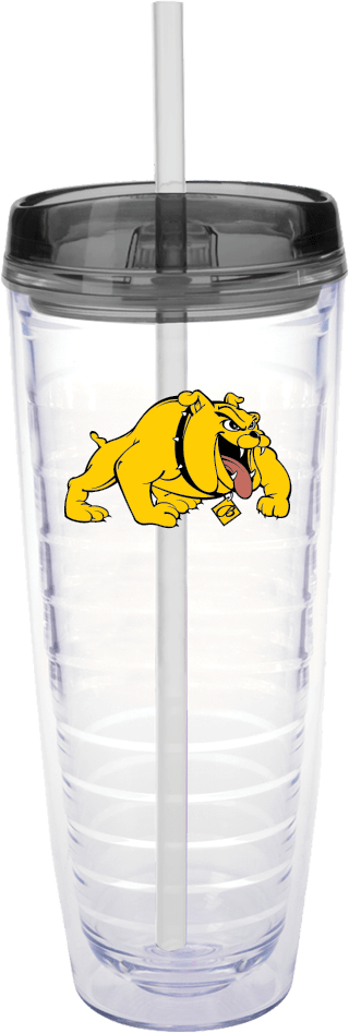 Bowie State Tritan Double Wall Tumbler w/Charcoal Top 26oz Primary Mark - ONLINE ONLY