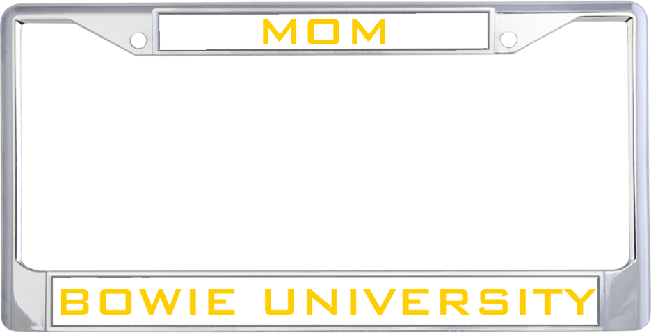 Bowie State Mom Metal License Plate Frame in Mom - ONLINE ONLY
