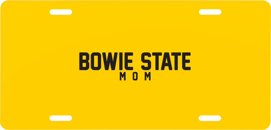 Bowie State License Plate Mom - ONLINE ONLY