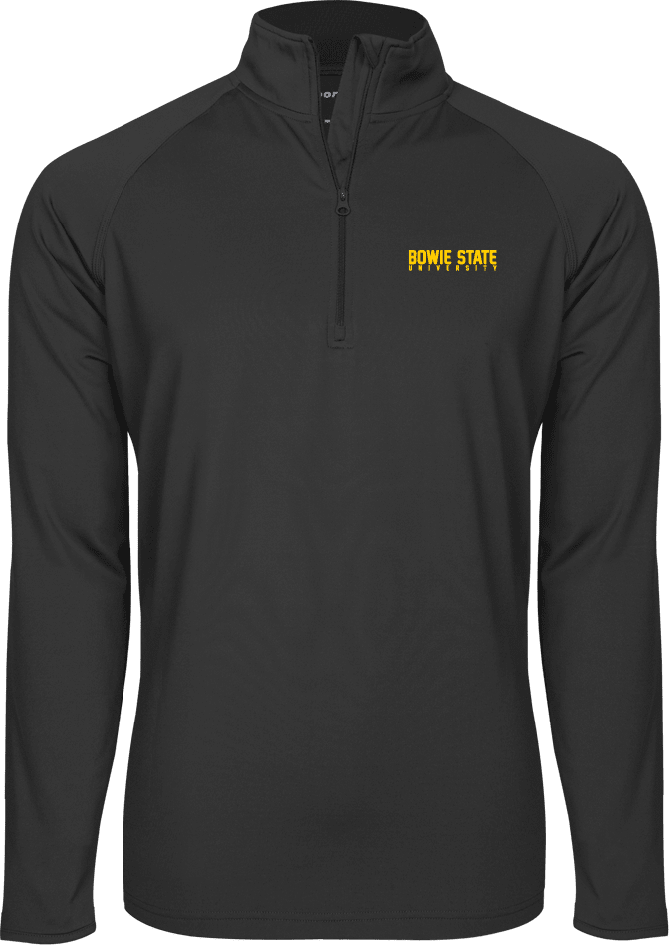Bowie State Sport Tek Sport Wick Stretch 1/2 Zip Pullover Bowie State University Stacked - ONLINE ONLY