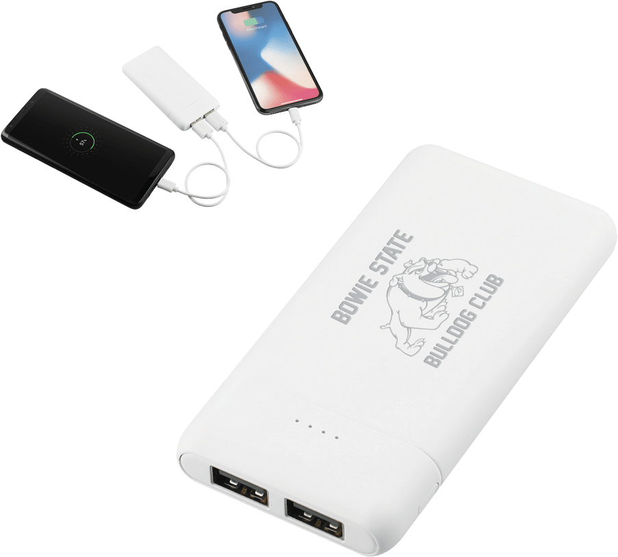 Bowie State Tilt High Density 5000 mAh Power Bank Bulldog Club Engraved - ONLINE ONLY