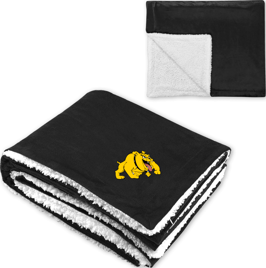Bowie State Super Soft Luxurious Sherpa Throw Blanket Primary Mark - ONLINE ONLY