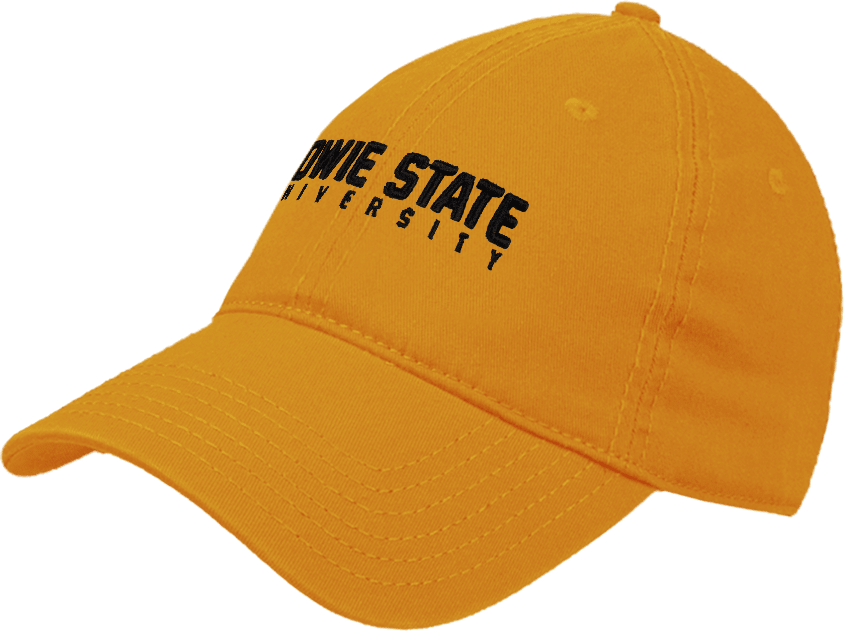 Bowie State Unstructured Adjustable Low Profile Hat Bowie State University Arched - ONLINE ONLY