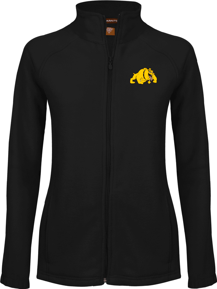Bowie State Womens Fleece Full Zip Jacket Primary Mark - ONLINE ONLY