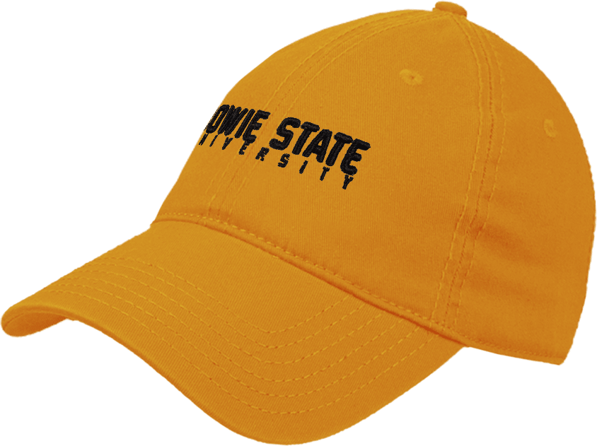 Bowie State Unstructured Adjustable Low Profile Hat Bowie State University Stacked - ONLINE ONLY