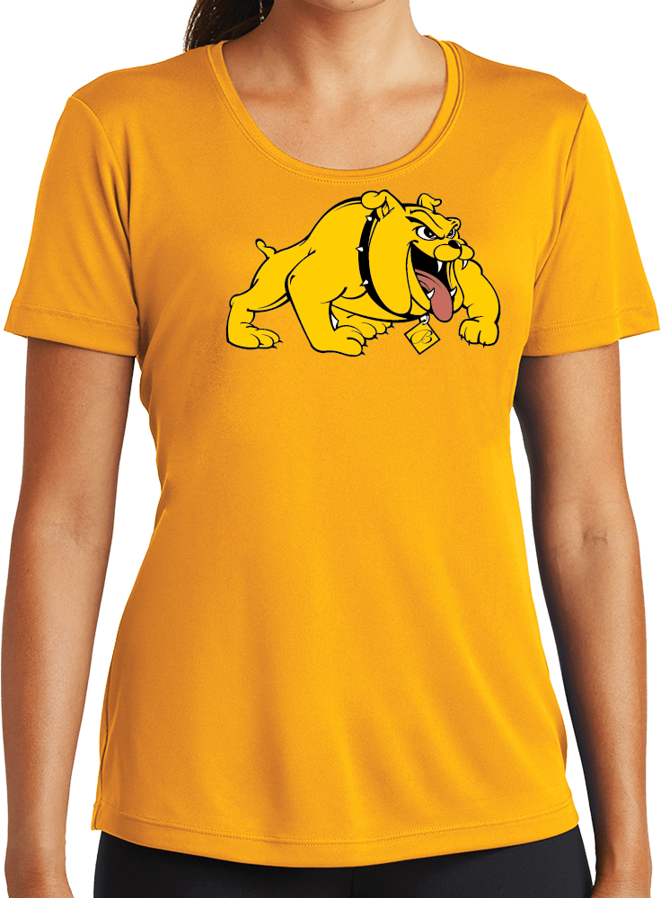 Bowie State Womens Performance Short Sleeve Tee Primary Mark - ONLINE ONLY