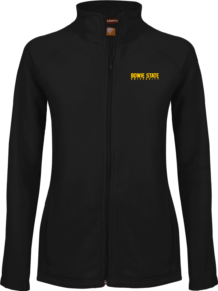 Bowie State Womens Fleece Full Zip Jacket Bowie State University Stacked - ONLINE ONLY
