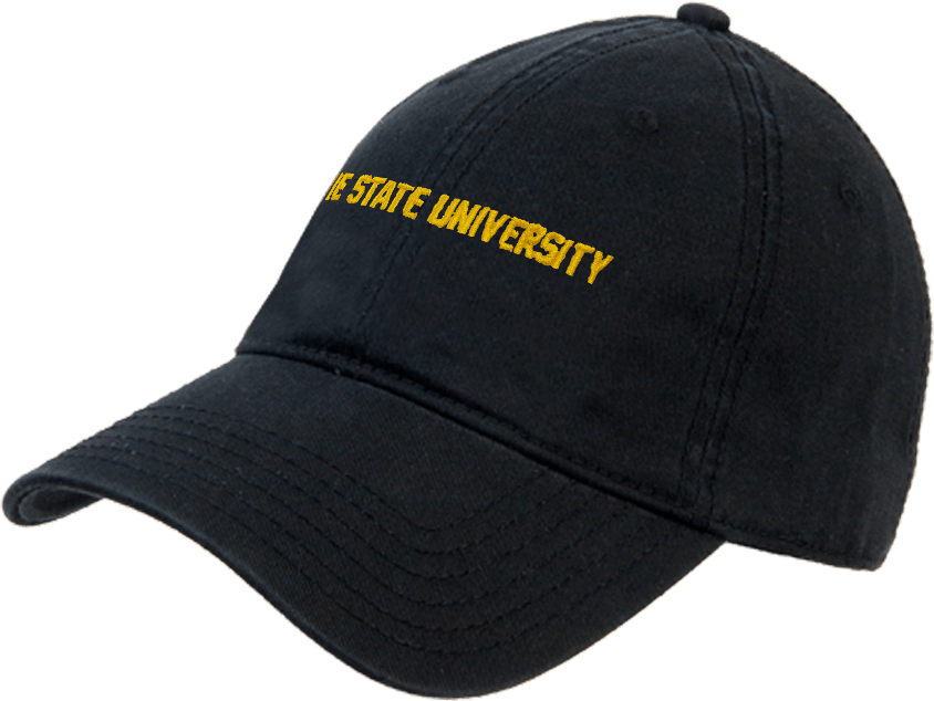 Bowie State Unstructured Adjustable Low Profile Hat Bowie State University Flat - ONLINE ONLY