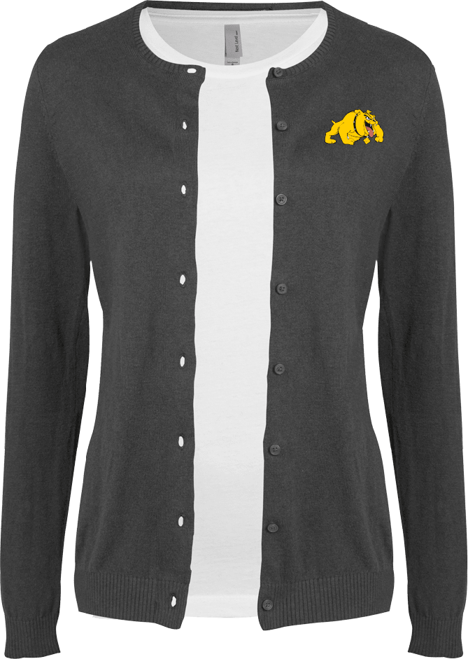 Bowie State Womens Cardigan Sweater  Primary Mark - ONLINE ONLY