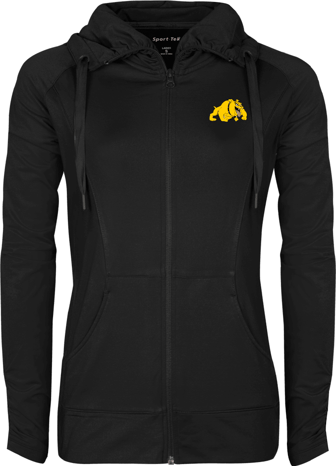 Bowie State Womens Sport Wick Stretch Full Zip Jacket Primary Mark - ONLINE ONLY