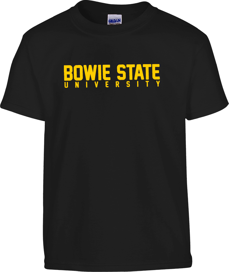 Bowie State Youth T Shirt Bowie State University Stacked - ONLINE ONLY