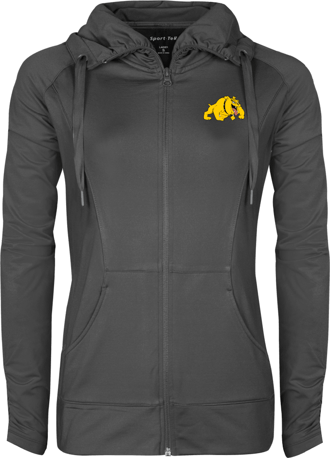 Bowie State Womens Sport Wick Stretch Full Zip Jacket Primary Mark - ONLINE ONLY