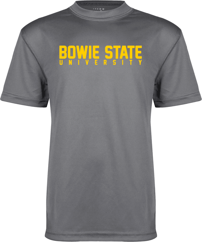 Bowie State Youth Performance Tee Bowie State University Stacked - ONLINE ONLY