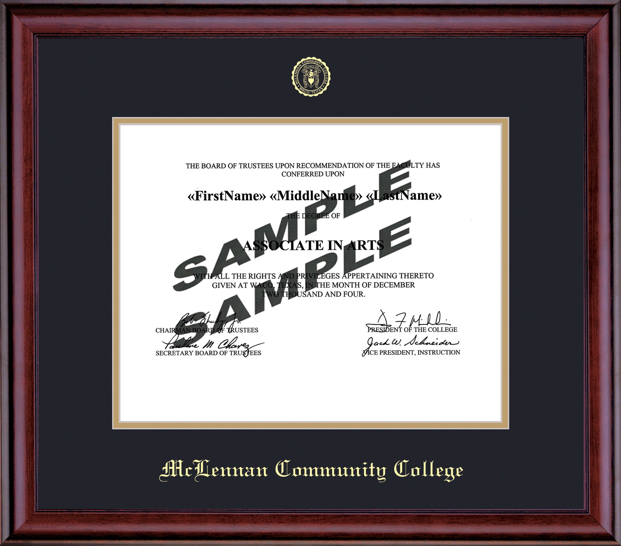 McLennan Community College 7'' x 9'' Classic Diploma Frame