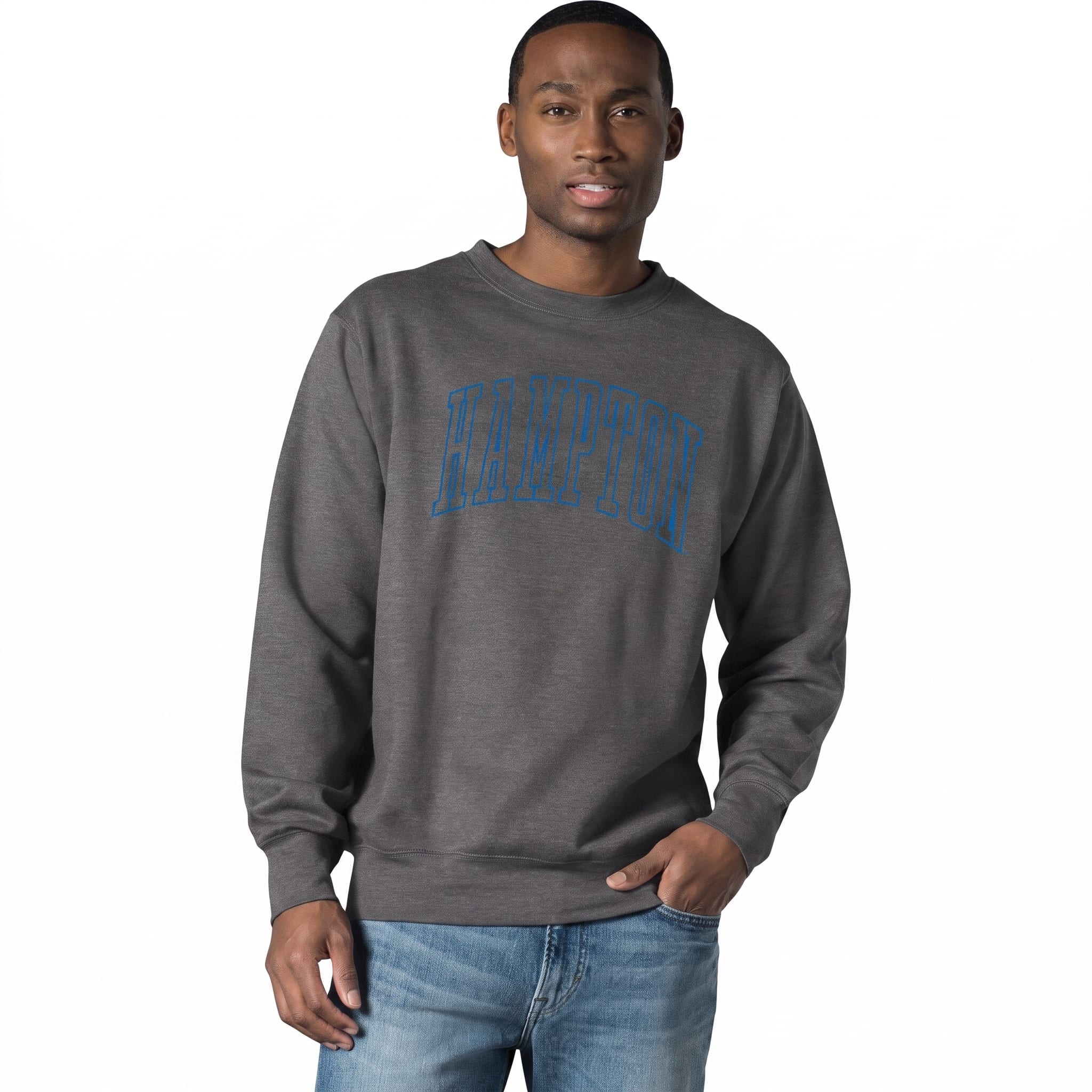 Hampton University Fleece Crewneck Sweatshirt