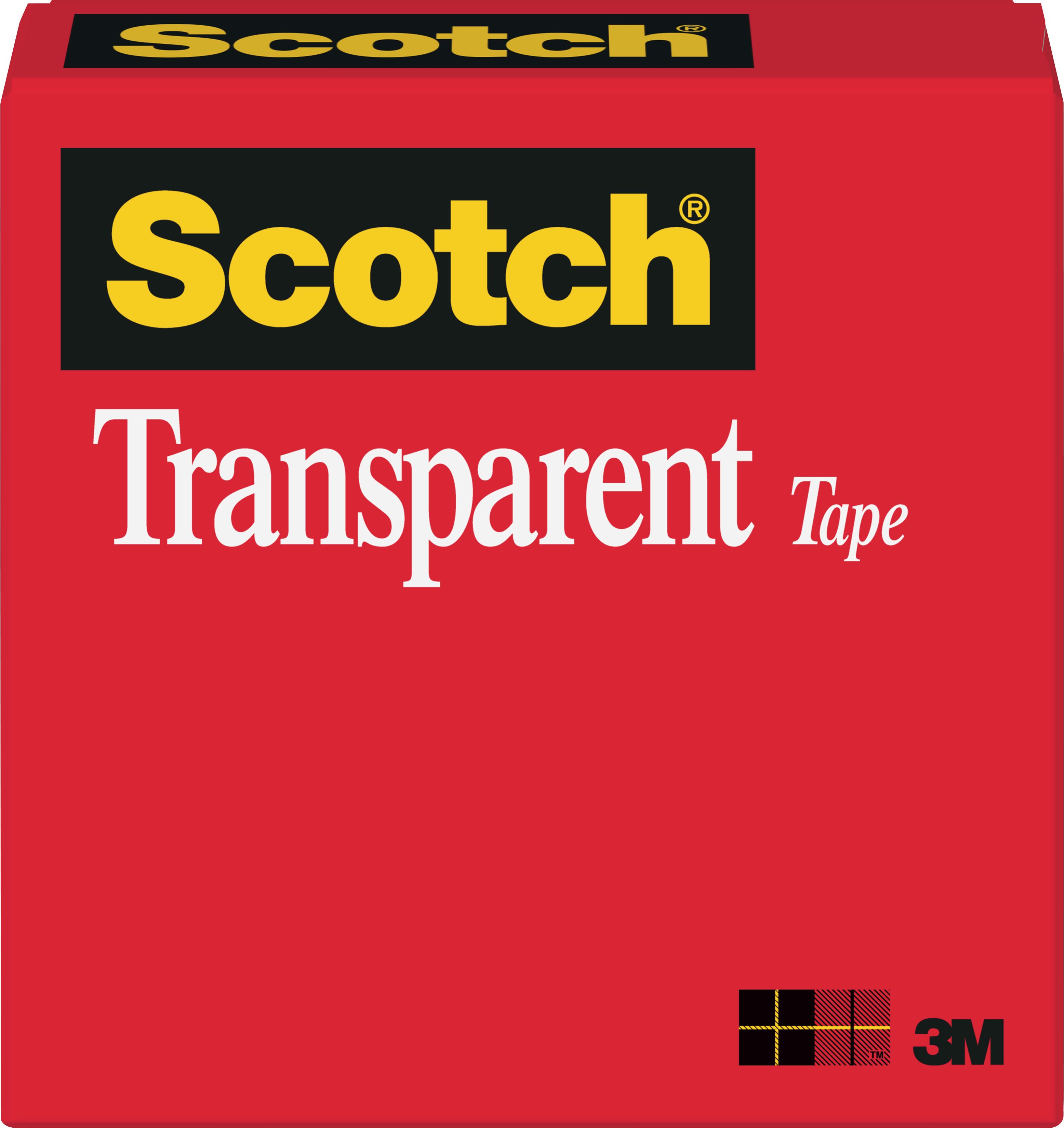 Tape 600 Transparent 3/4X72 Yard Box