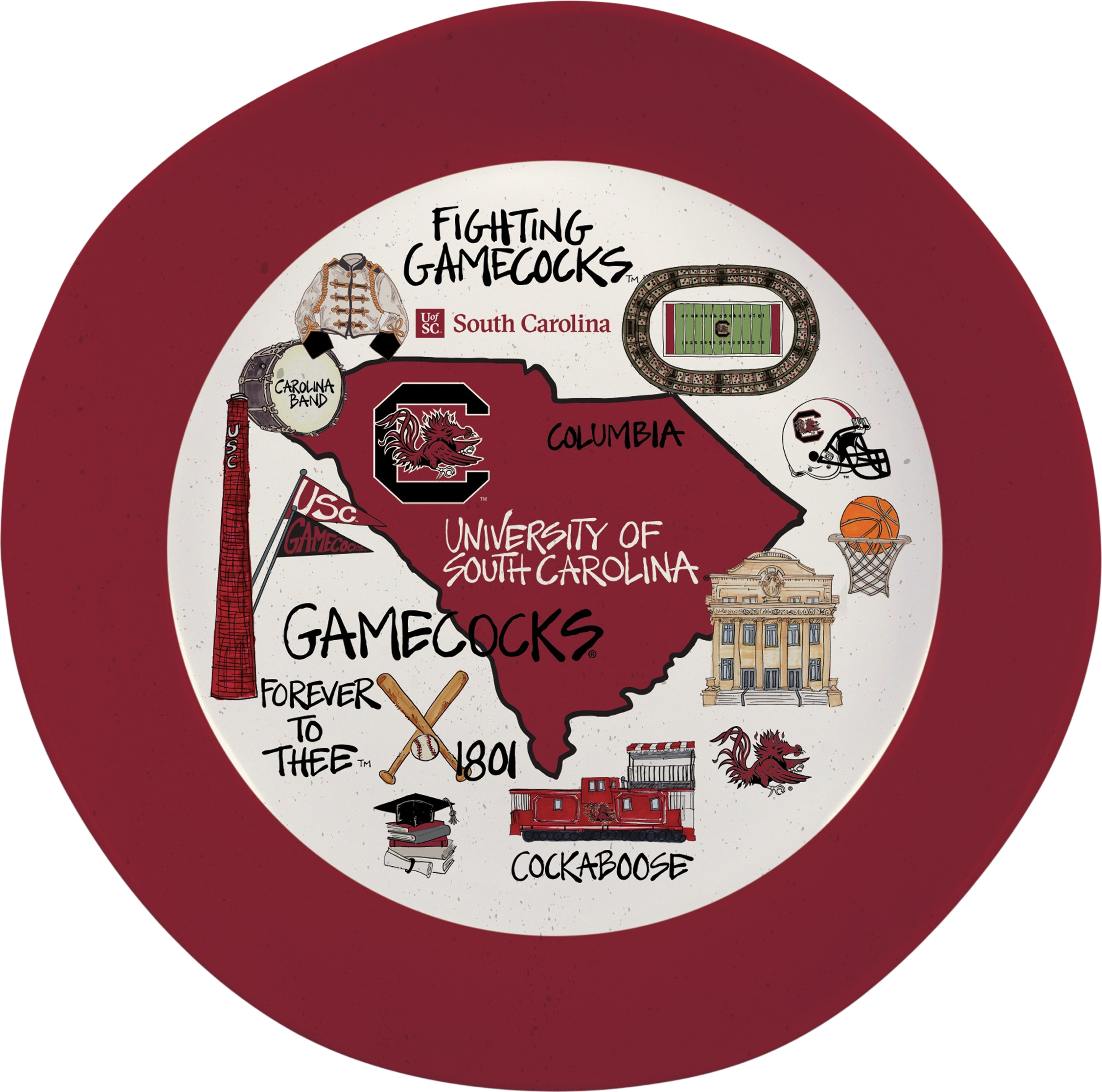University of South Carolina Melamine Bowl